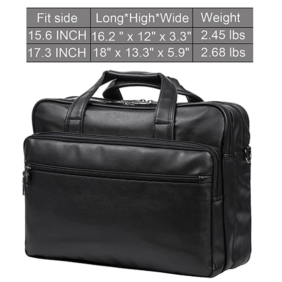 NEW! Stylish Leather Limpton Buisness Satchel - Picture 6 of 7